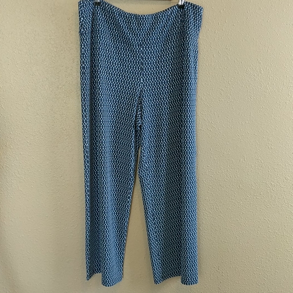 J. Jill Pants - J Jill Smooth Fit Full Leg Blue Comfy Pants